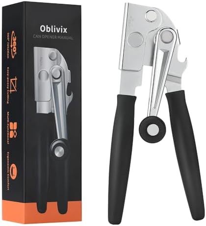 Manual Can Opener with Soft Handles,Commercial Can Openers Heavy ...