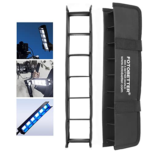 FOTOBETTER Videolicht Varita mágica de panal Softbox rejilla para luz de vídeo LED Varita mágica Photography Tube Light Cover