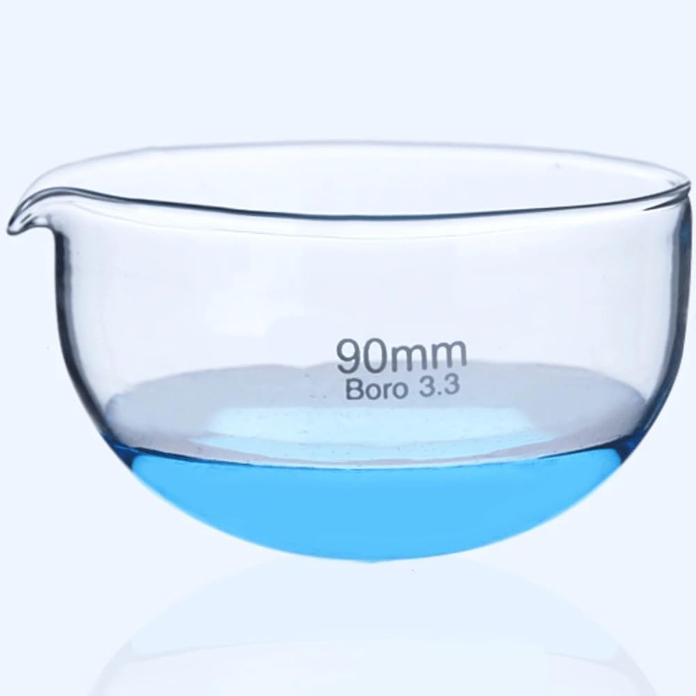 1 cápsula de evaporación de vidrio borosilicato, material de laboratorio for experimentos químicos.(150mm Flat)