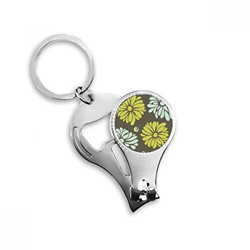 Pince à ongles fleur chrysanthème jaune accessoire cheveux femme tendance