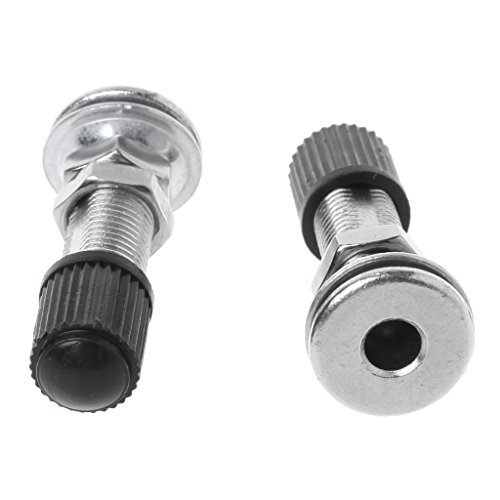 Image of BIBABLYKE 2 pcs 31mm Bicycle Schrader for Valve Ultralight Zinc Alloy MTB Mountain Road Bi as Shown Zinc Alloy