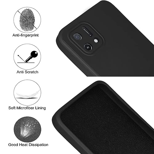 Image of Jkobi Back Cover Case for Oppo A16K | A16e (Matte Silicone with Inside Fiber Cloth |Black)