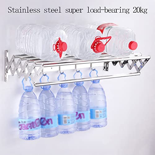 Étendoir à vêtements pliable de 90 cm et sèche-linge mural - 2
