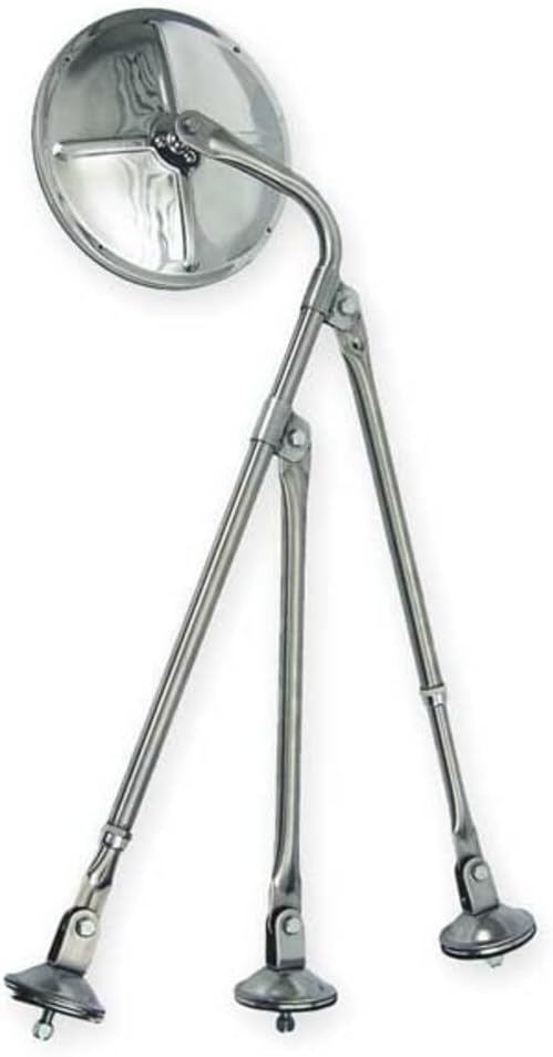 715779 Door Blind Spot Mirror 8.5" Three Screw Convex Mirror And Bracket Kit