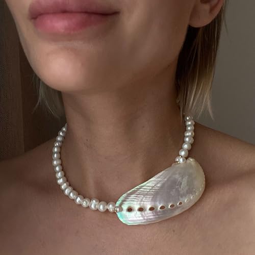 Collier pendentif coquillage plage hypoallergénique résistant à l'usure