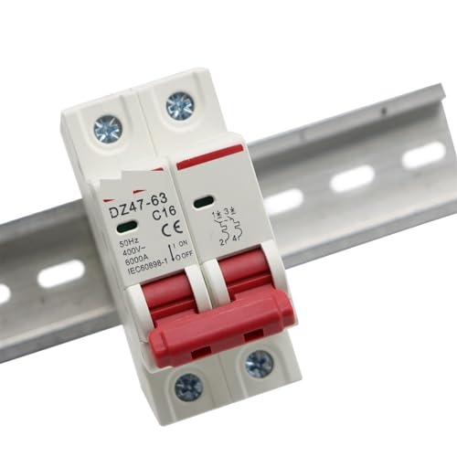 Mini disjoncteur 25A 2P C Type rail 35mm pour tableau électrique triphasé 400V - 3