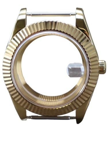 1�� 36mm 40mm �S�[���h �t���[�e�b�h �E�H�b�`�P�[�X �N���X�^�� �f�C�g�W���X�g NH35 NH36 NH38 4R36 �~���^ 8215 ���[�u�����g 28.5mm �_�C����(Glass cover 1,36mm Miyota 8215)