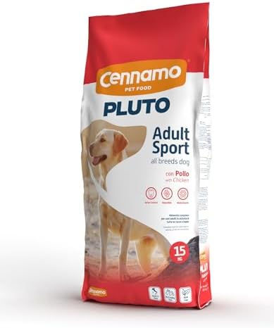PLUTO DOG Adult Sport 30/20 15 kg Complete Food for Adult Dogs in...
