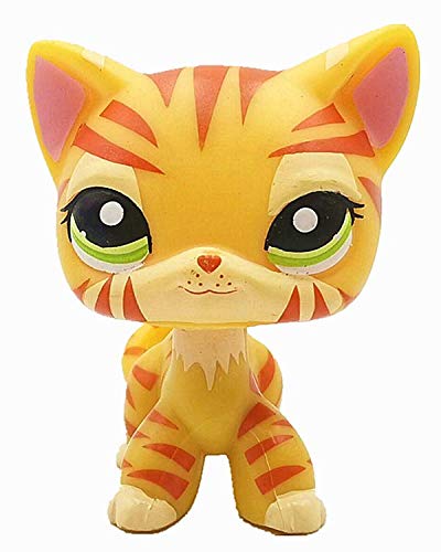 Rare Old Version LPS Toys Action Figure Red-Stripe Shorthair Cat Toys for Girls Boys