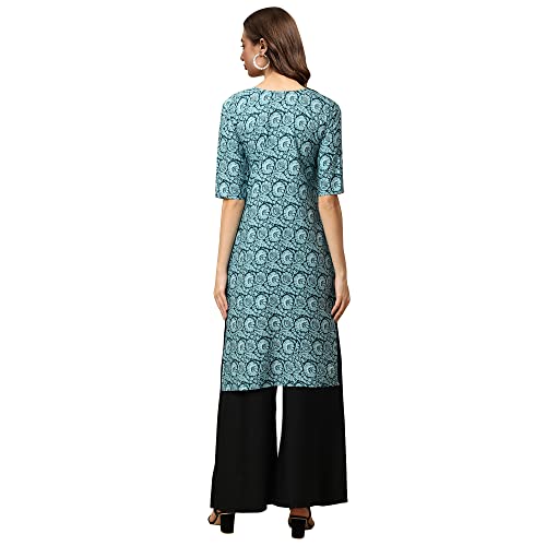 Image of Pinkmint Women's Crepe Digital Print Straight Kurta [Pack of 4]