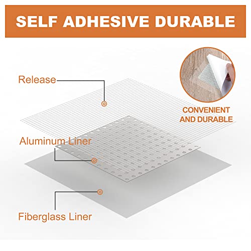 Image of Boncart Self-Adhesive Drywall Repair Patch Kit, 2, 4, 6, 8 Inch | Multiple Sizes Self Adhesive Repair Patch For Quick Repair Of Large Holes. Mesh Patch Included