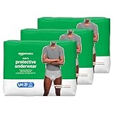 Amazon Basics Incontinence Underwear for Men, Maximum Absorbency, Small/Medium, 60 Count (3 Packs of 20)
