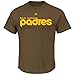 Majestic Tony Gwynn San Diego Padres Brown Cooperstown Player Jersey Name and Number T-Shirt