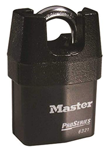 Master Lock - Keyed Padlock, Alike, 2-1/8"W, Black