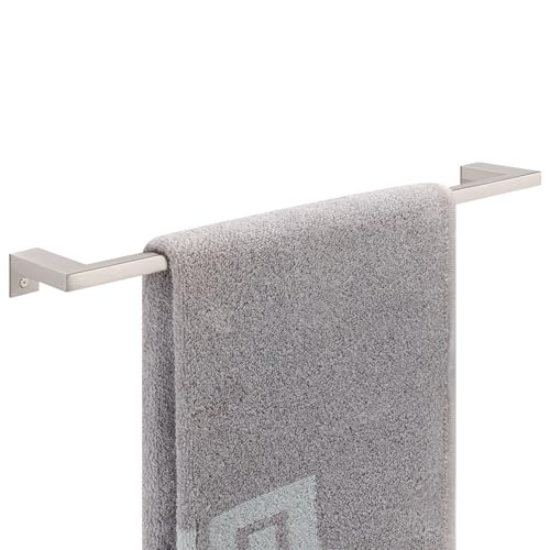 NearMoon Bath Towel Bar, Bath Accessories Heavy Duty Stainless Steel Shower Towel Rack, Wall Mounted Towel Holder for Bathroom, Kitchen (16 Inch, 1 Pack)