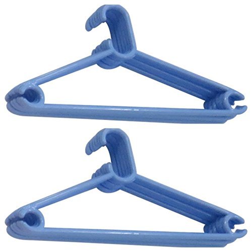 Plastics 6 Pieces Plastic Clothes Hanger Blue Amazon.in Home & Kitchen