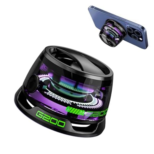 Enceinte Bluetooth magnétique multifonctionnelle, G200 haut-parleur Bluetooth portable avec lumière multicolore RVB et support de téléphone, haut-parleur Bluetooth Magbeat étanche pour voyage en plein