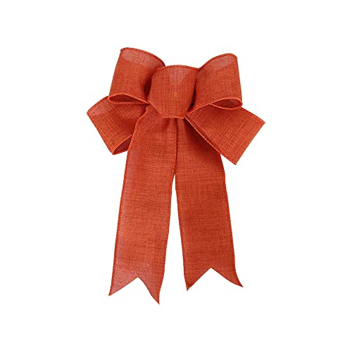 WQEPYY Nœuds de Noël Noeud de Ruban de Noël Guirlande de Noël Ornements Arbre de Noël Bowknot Décoration de Noël Présente Emballage Manuel Fournitures Artisanales pour Fêtes Mariages et Noël (Tapez D) Cover