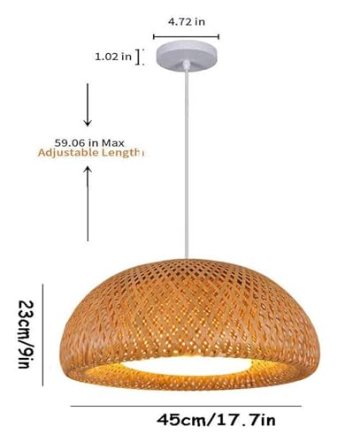 Lustres faits à la main en osier beige et verre d'exception - 3