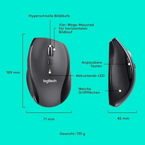 Logitech M705 Kabellose Marathon Maus