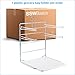 SSWBasics Plastic Grocery Bag Holder - Durable Chrome Stand for Easy Storage - Fits 11½”W x 6”D x 21”H Bags - Compact Unit, 12