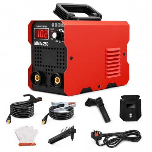 Wemart Mini Stick Welder 120A/220V Portable Welding Machine with Synergic Control Digital Display Hot Start Arc Force Anti-Stick MMA ARC Welder Machine IGBT Inverter Welding Kit