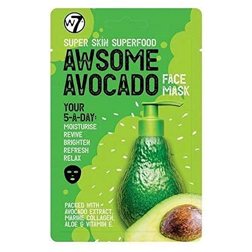 Image of W7 SUPERFOOD AVOCADO FACE MASK