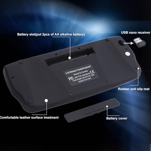 Clavier sans fil avec trackball ergonomique pour contrôler sa Android TV Box