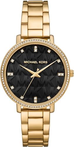 Michael Kors Watch for Women Pyper, Three-Hand Movement, Alloy Watch, 38 mm case Size, GOLD, bracelet