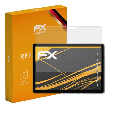 atFoliX Película Protectora compatible con Microsoft Surface Pro 7 Lámina Protectora de Pantalla, antirreflejos y amortiguadores FX Protector Película (2X)