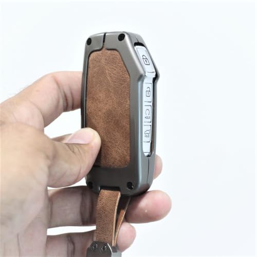 Image of Car Key Cover Fit for New Kia Seltos Facelift 2024 2023 | Carens, Clavis x line | Sonet Facelift - 4 Button Smart Key