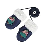 3.Le gant est équipé d'une corde qui peut être accrochée autour du cou .Lorsque l'enfant n'utilise pas le gant, il suffit de le suspendre autour du cou, pratique et facile, Le lien à ficelle de moufle permet aux enfants de ne pas les perdre et de laisser accrocher dans le manteau quand ils vont à l'école.