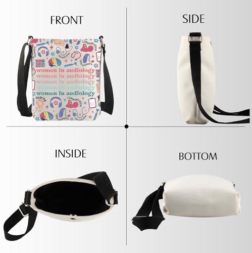 Audio Tech Gift Women in Audiology Crossbody Bag Ear Doctor Gift2