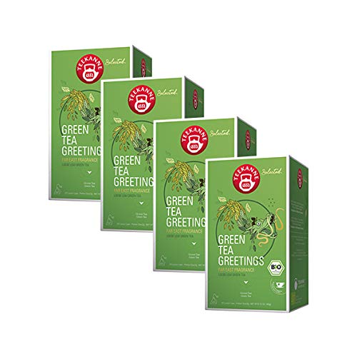 Teekanne Selected Bio Green Tea Greetings / 4er Pack