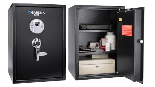 Barska Biometric Fingerprint Safe – Quick Access Security Safe with 2.5-Second Keyless Entry...