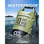 Lamicall Dry Bag, Waterproof Bag - [Durable & Floating] 5L/10L/20L/30L/40L Roll Top Drybag with Water Proof Phone Pouch for Travel Swimming Boating Kayaking Paddle Board Camping Beach Accessories - Image 4