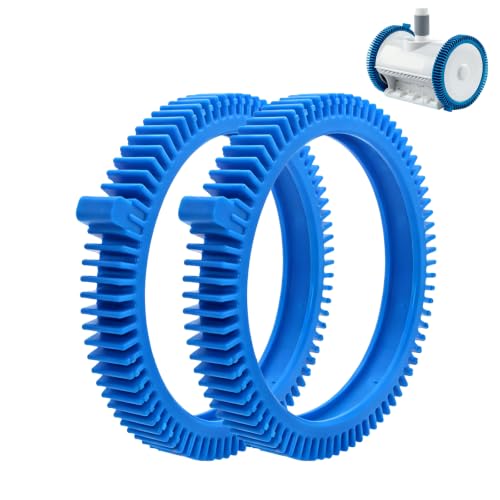 VYF 896584000-143 Blue Front Tire Kit with Super Hump Replacement for Hayward Poolvergnuegen Select Pool Cleaners Compatible with Hayward Phoenix Pool Cleaners - 2 Pack