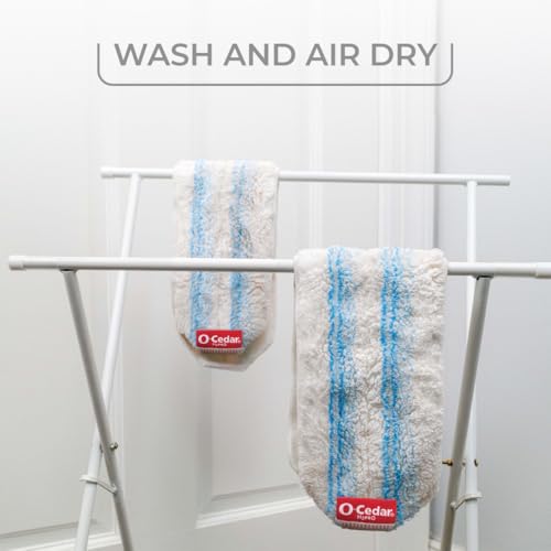O-Cedar Genuine H2prO Mop Pad Replacement (2-Pack) | Microfiber Refill | Machine Washable | Compatible with O-Cedar H2prO Spin Mop System - image 8