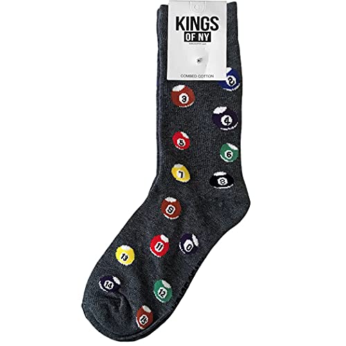 Kings Of NY Pool Table Billiard Balls Print Casual Cotton2