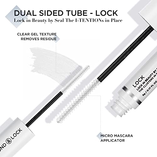 LASHVIEW Lash Bond and Seal, Cluster Lash Glue Strong Gentle Comfortable Lash Adhesive for All Day Wear Latex-Free Suitable for Sensitive Eyes Eyelashes Glue Waterproof
