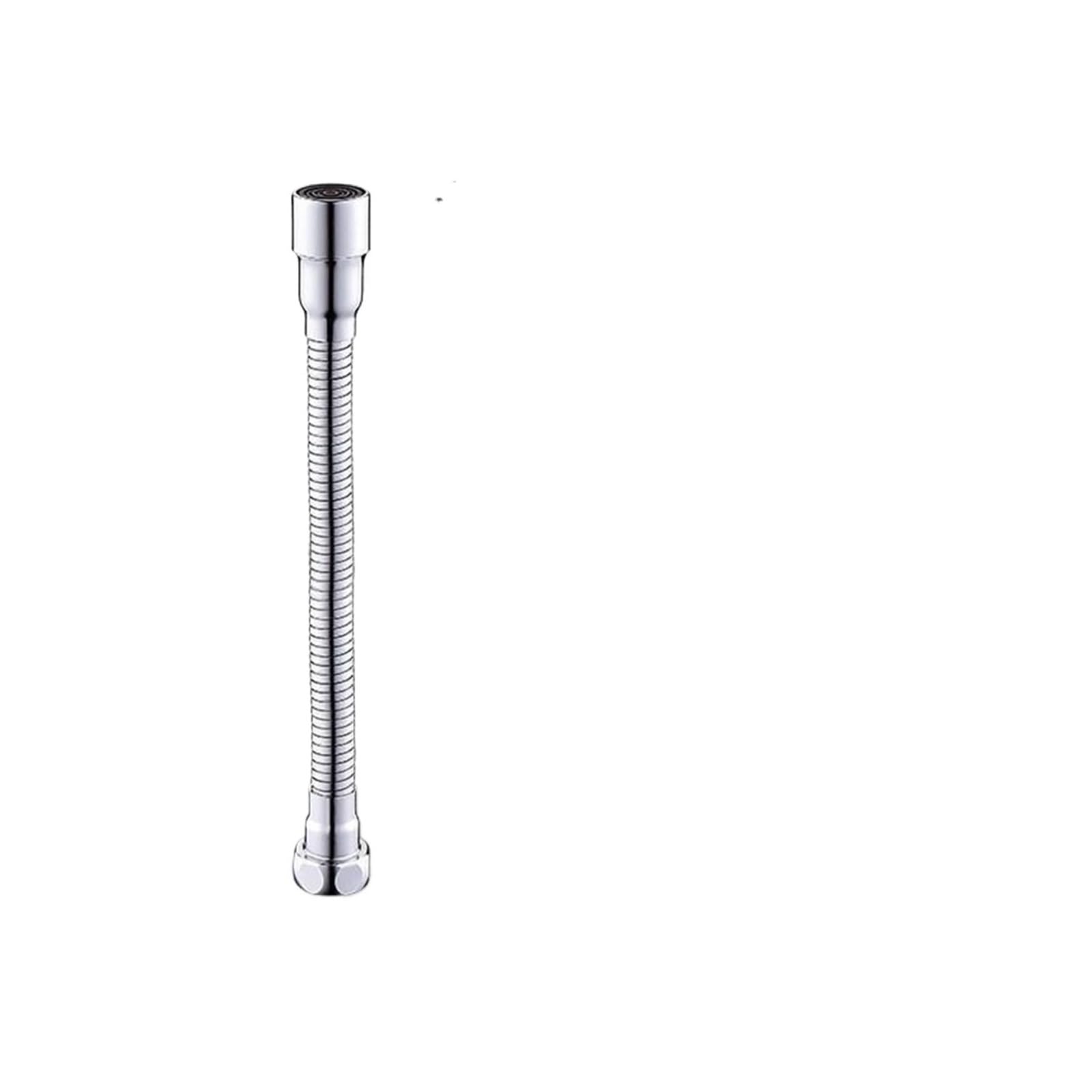 Goxqit One Color 4 Pcs Faucet Extension Extender Stainless Steel Tap Pipe Tube Flexible For Bathroom And Kitchen For Kitchen Basin(20Cm)