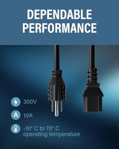 Image of C2G /Cables to Go 03134 10ft 18 AWG Universal Power Cord (NEMA 5-15P to IEC320C13)