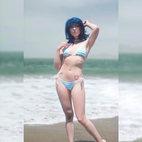 TOMORI Japanese Style Cute&Sexy Stripe Bikini for Cosplay4
