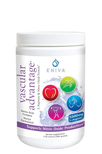 Eniva Pre Workout Nitric Oxide Powder. Extra Strength. 6,950mg Aminos Per Serving. Energy, Endurance, Circulation, Strength. Vegan. No Soy. Keto Friendly.