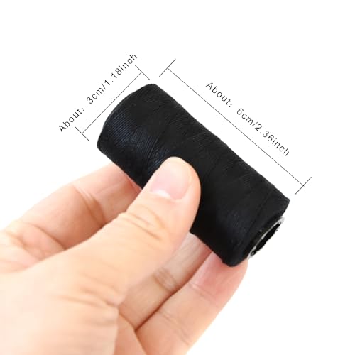 Image of Hair Extensions Tool Kit: 200 Pcs Silicone Lined Micro Links Beads, 1 Three Hole Hair Pliers, 1 Roll Sewing Thread, 1 Loop Needle Threader, 1 Pulling Hook Needle, 8 Sewing Needles (Black)