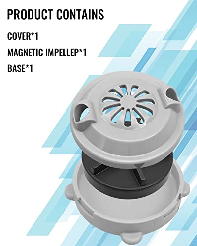 Ntsumi Magnetic Jet Motor Head 4 Pin Fit For Luraco Jet Motor Pedicure Spa Chair Part Replace Bf-004 Includes Propeller And Cap, 2 Pack #TOP1