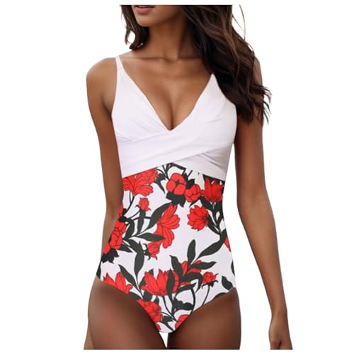 Genérico traje de baño sexy adelgazante, colores surtidos para mujer, vestido de playa, blanco, XXL