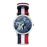 Fighter Jet F-209 - Reloj de pulsera de cuarzo con números arábigos y correa ajustable para hombres y mujeres