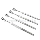 SURGICAL ONLINE Set of 4 Desmarres Lid Retractor 5.50(14cm) 11mm, 13mm, 15mm, 14mm Ophthalmic, Stainless Steel