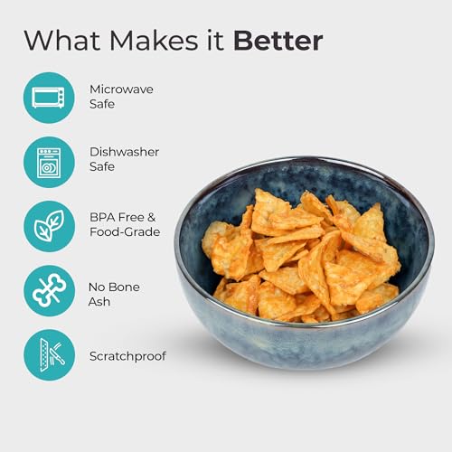 Image of The Better Home Terra Series Ceramic Bowl for Snack & Dinner(1Pcs) | Ramen Soup Bowl | Microwave Safe | Chip Resistant | Snack Serving Bowl | Dinning Bowl | Katoris for Dinner | Serving Bowl Set